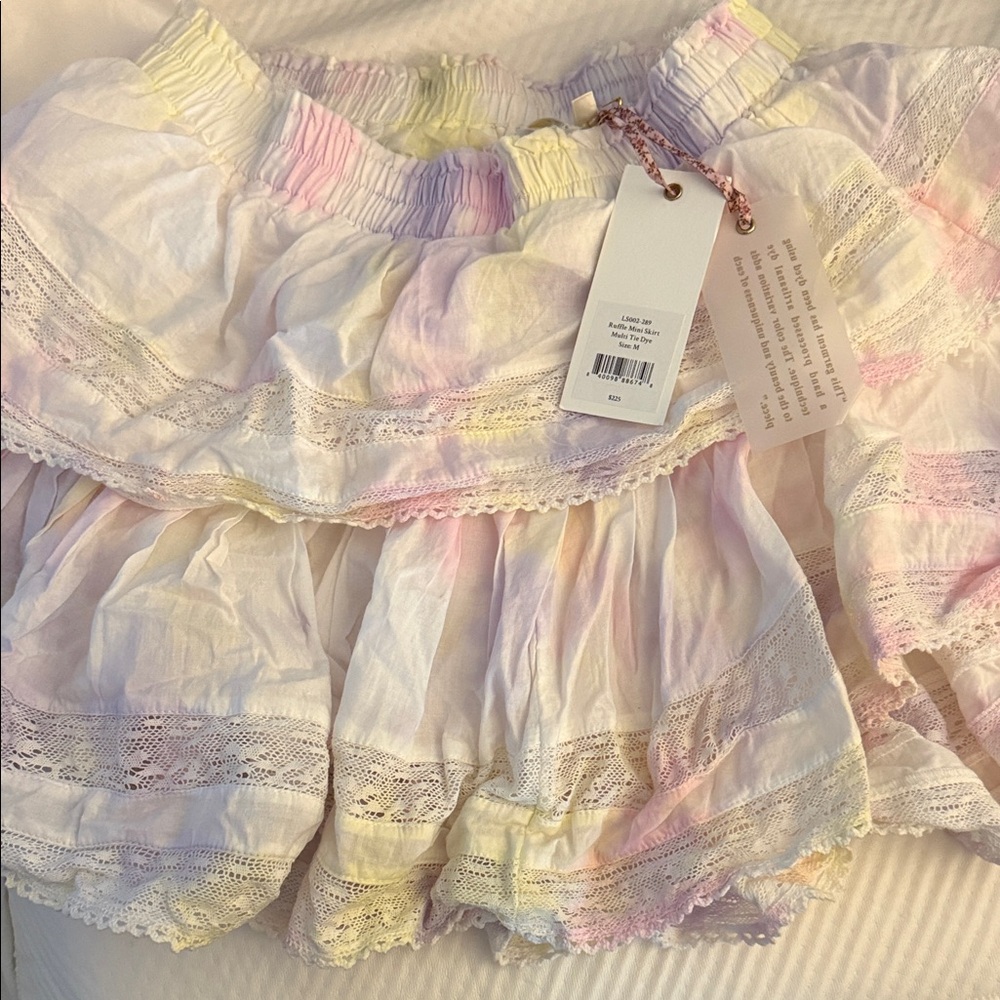 LoveShackFancy Pastel Mini Skirt